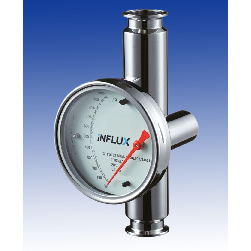 Hygienic Metal Tube Variable Area Flowmeter Rotameter Type Techniquip